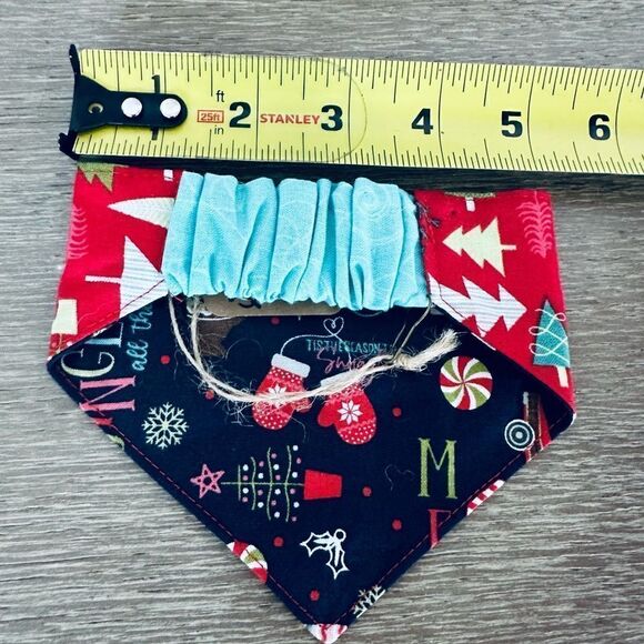 Christmas Trees Dog Holiday Pet Bandana Collar XS - Picture 2 of 2